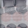 Σετ παπλωματοθήκη Leron Cotton Box 4 τμχ Διπλή (200x220) χρώμα γκρι