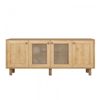 Μπουφές Bohemian Megapap χρώμα φυσικό οξιάς 180x40x75εκ.