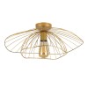 Φωτιστικό οροφής Madar Megapap E27 μεταλλικό μονόφωτο χρώμα χρυσό Ø52x20εκ.