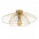 Φωτιστικό οροφής Madar Megapap E27 μεταλλικό μονόφωτο χρώμα χρυσό Ø52x20εκ.