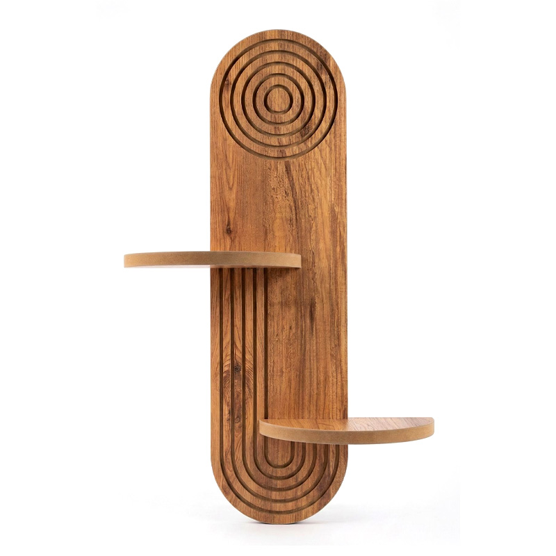 Ραφιέρα τοίχου Artwill Megapap Mdf χρώμα oak 46x13x70εκ.