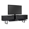 Έπιπλο τηλεόρασης Luxe Megapap χρώμα black wood 180x30x50εκ.