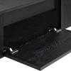 Έπιπλο τηλεόρασης Luxe Megapap χρώμα black wood 180x30x50εκ.
