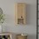 Ντουλάπι μπάνιου επιτοίχιο Mis Megapap χρώμα sapphire oak 30x21,8x71εκ.