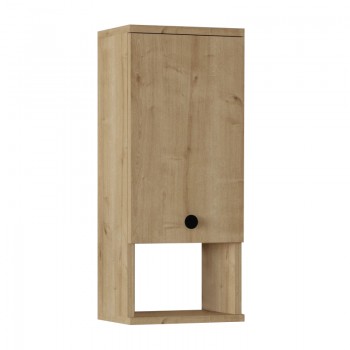 Ντουλάπι μπάνιου επιτοίχιο Mis Megapap χρώμα sapphire oak 30x21,8x71εκ.