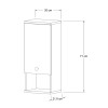 Ντουλάπι μπάνιου επιτοίχιο Mis Megapap χρώμα sapphire oak 30x21,8x71εκ.