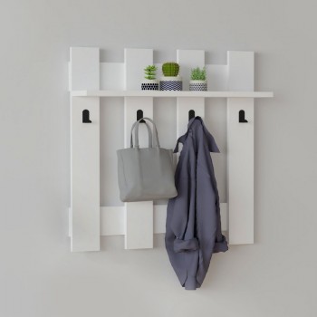 Κρεμάστρα τοίχου Carina Megapap χρώμα λευκό 70x18x70εκ.