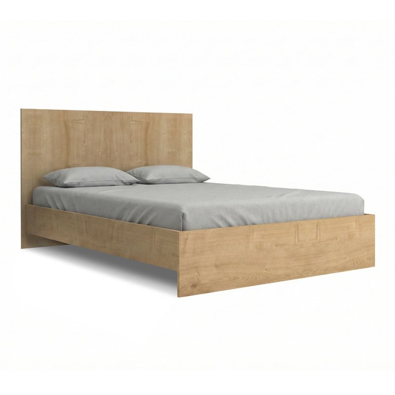 Κρεβάτι Troy Megapap χρώμα φυσικό οξιάς 150x200εκ.