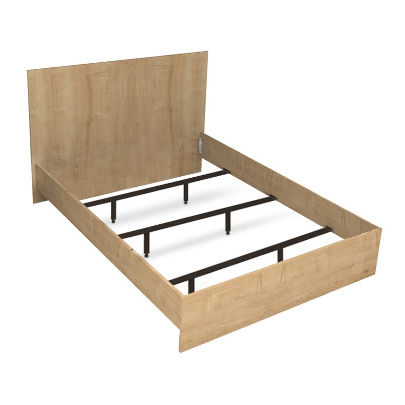 Κρεβάτι Troy Megapap χρώμα φυσικό οξιάς 150x200εκ.