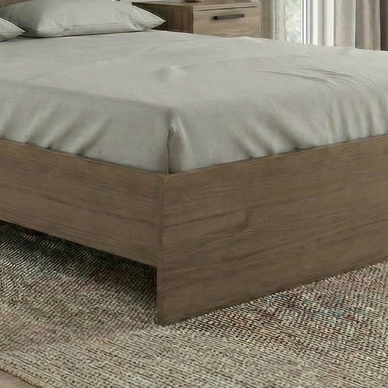 Κρεβάτι Troy Megapap χρώμα καρυδί 140x190εκ.