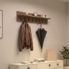 Κρεμάστρα τοίχου Vettini Megapap χρώμα καρυδί 100x12x20εκ.