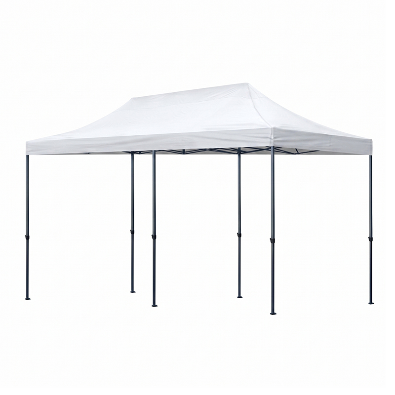 Κιόσκι - Gazebo Bari Megapap πτυσσόμενο μεταλλικός σκελετός - αδιάβροχο ύφασμα χρώμα λευκό 3x6x3,27m.