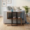 Τραπεζάκι βοηθητικό Homia Megapap χρώμα καρυδί Ud 56x25x56,5εκ.