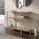 Κονσόλα Notus Megapap χρώμα sapphire oak 92x34,5x75εκ.