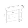 Κονσόλα Notus Megapap χρώμα sapphire oak 92x34,5x75εκ.