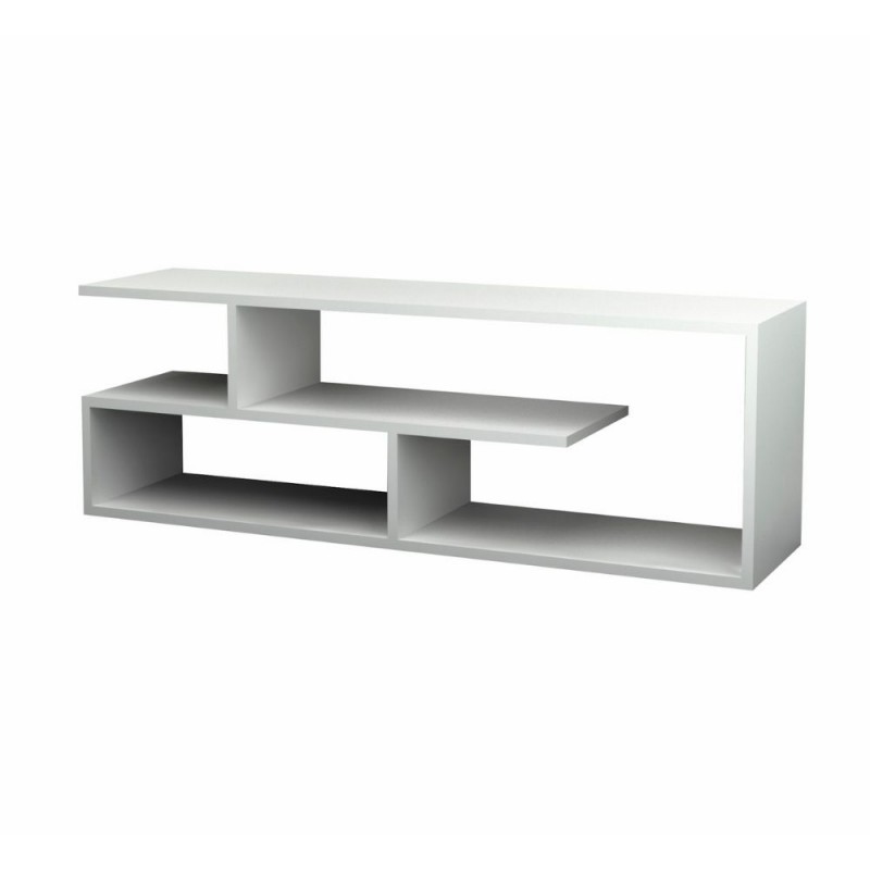 Έπιπλο τηλεόρασης Forever Megapap χρώμα λευκό 120x30x40cm.