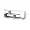 Έπιπλο τηλεόρασης Forever Megapap χρώμα λευκό 120x30x40cm.