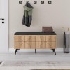Παπουτσοθήκη Dune Megapap χρώμα sapphire oak 107x35x55εκ.