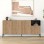Μπουφές Cailin Megapap χρώμα sepet oak - black wood 180x41,8x80εκ.