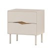 Κομοδίνο Marquise Megapap χρώμα sandstone 50x35x52,3εκ.