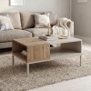 Τραπεζάκι σαλονιού Cailin Megapap χρώμα sandstone - sepet oak 90x56x40,6εκ.