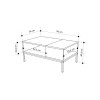 Τραπεζάκι σαλονιού Cailin Megapap χρώμα sepet oak - black wood 90x56x40,6εκ.
