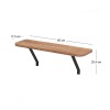 Ραφιέρα τοίχου Barca Megapap χρώμα pine oak 60x17,5x20,4εκ.