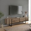 Έπιπλο τηλεόρασης Orontes Megapap χρώμα καρυδί 180x29,6x50εκ.