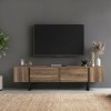 Έπιπλο τηλεόρασης Orontes Megapap χρώμα καρυδί 180x29,6x50εκ.