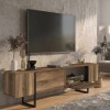 Έπιπλο τηλεόρασης Orontes Megapap χρώμα καρυδί 180x29,6x50εκ.