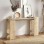 Κονσόλα Mendoza Megapap χρώμα sapphire oak - travertine 130,8x35x76,8εκ.