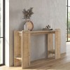 Κονσόλα Mendoza Megapap χρώμα sapphire oak - travertine 130,8x35x76,8εκ.