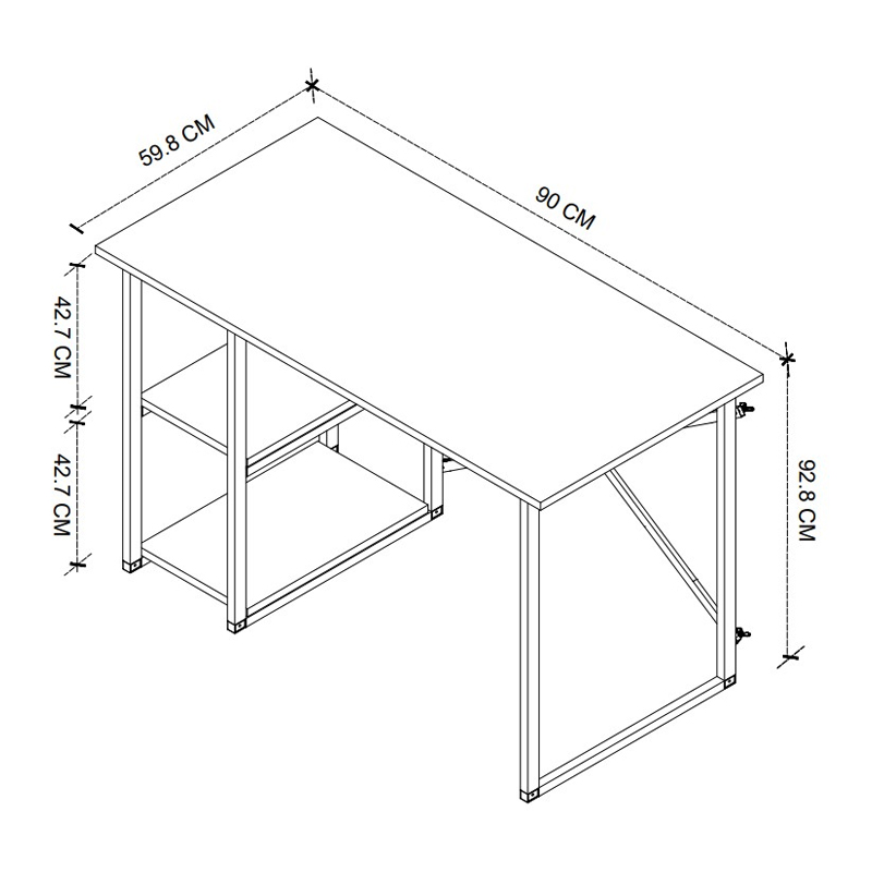 Έπιπλο πλυντηρίου Verno Megapap χρώμα pine oak 90x59,8x92,8εκ.
