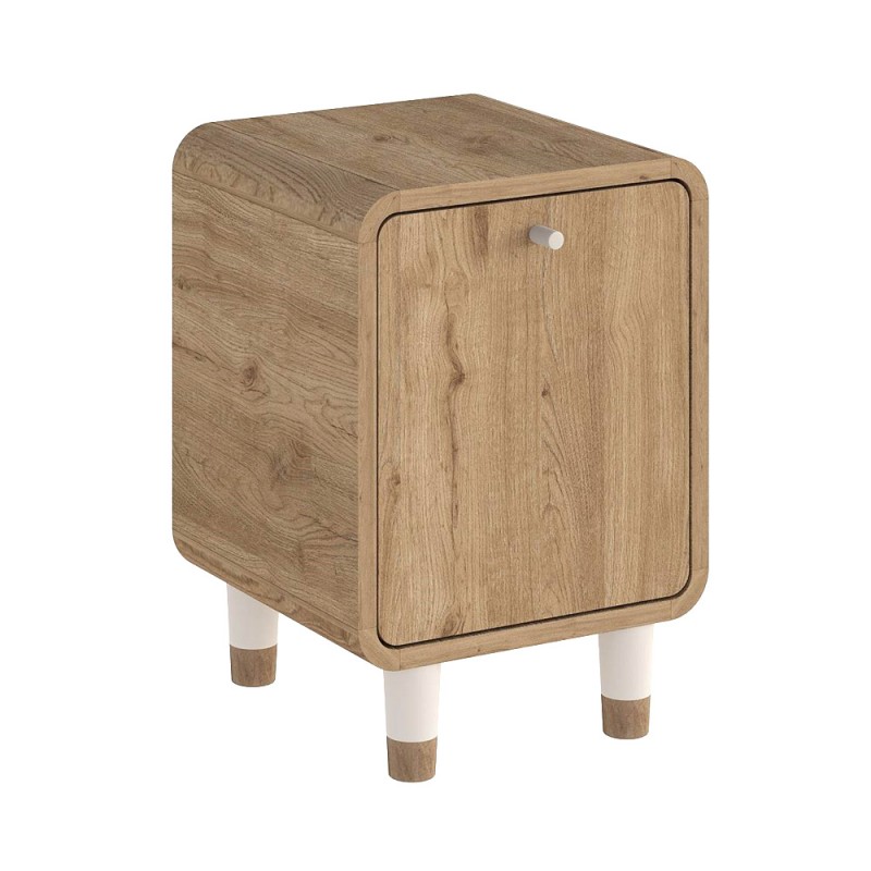 Κομοδίνο Doro Megapap χρώμα sepet oak 35,3x34x51εκ.