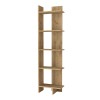 Βιβλιοθήκη Perla Megapap χρώμα sepet oak 48x22x170εκ.