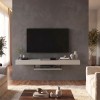 Έπιπλο τηλεόρασης επιτοίχιο Albares Megapap με LED χρώμα sandstone 150x29,6x22εκ.
