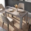 Τραπέζι Darlen Megapap χρώμα γκρι σκυροδέματος 125x72x74εκ.