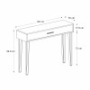 Κονσόλα Rochel Megapap χρώμα καρυδί 120x35x89,8εκ.