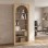 Βιβλιοθήκη Voila Megapap χρώμα sepet oak 74x35x180εκ.
