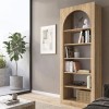 Βιβλιοθήκη Voila Megapap χρώμα sepet oak 74x35x180εκ.