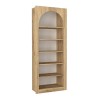 Βιβλιοθήκη Voila Megapap χρώμα sepet oak 74x35x180εκ.