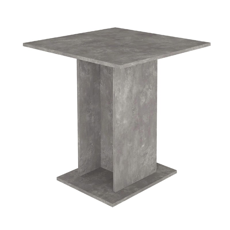 Τραπέζι Allos Megapap χρώμα γκρι σκυροδέματος 75x75x77εκ.