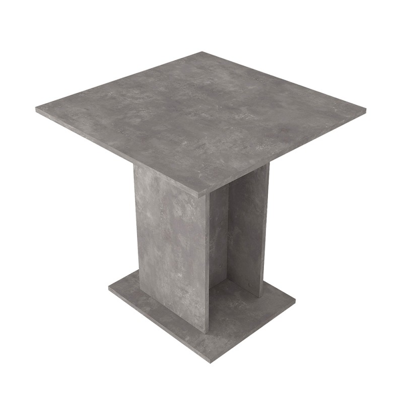 Τραπέζι Allos Megapap χρώμα γκρι σκυροδέματος 75x75x77εκ.