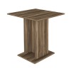Τραπέζι Allos Megapap χρώμα καρυδί 75x75x77εκ.