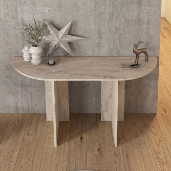 Κονσόλα Cortado Megapap χρώμα travertine 120x35x75εκ.