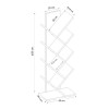 Βιβλιοθήκη Maxy Megapap χρώμα φυσικό οξιάς 45x26,4x120εκ.