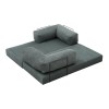 Καναπές - κρεβάτι Comfort Megapap τριθέσιος υφασμάτινος χρώμα μέντα 190x95x75εκ.