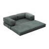 Καναπές - κρεβάτι Comfort Megapap τριθέσιος υφασμάτινος χρώμα μέντα 190x95x75εκ.