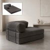 Καναπές - κρεβάτι Comfort Megapap διθέσιος υφασμάτινος χρώμα ανθρακί 140x95x75εκ.