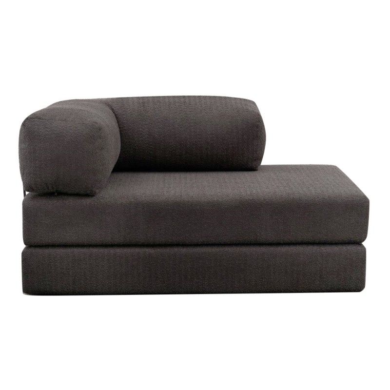 Καναπές - κρεβάτι Comfort Megapap διθέσιος υφασμάτινος χρώμα ανθρακί 140x95x75εκ.